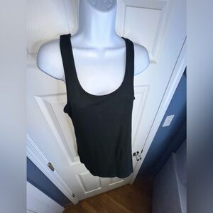 NWT A New Day Women’s XXL Black Cotton Basic Tank Top 2XL Scoopneck Target